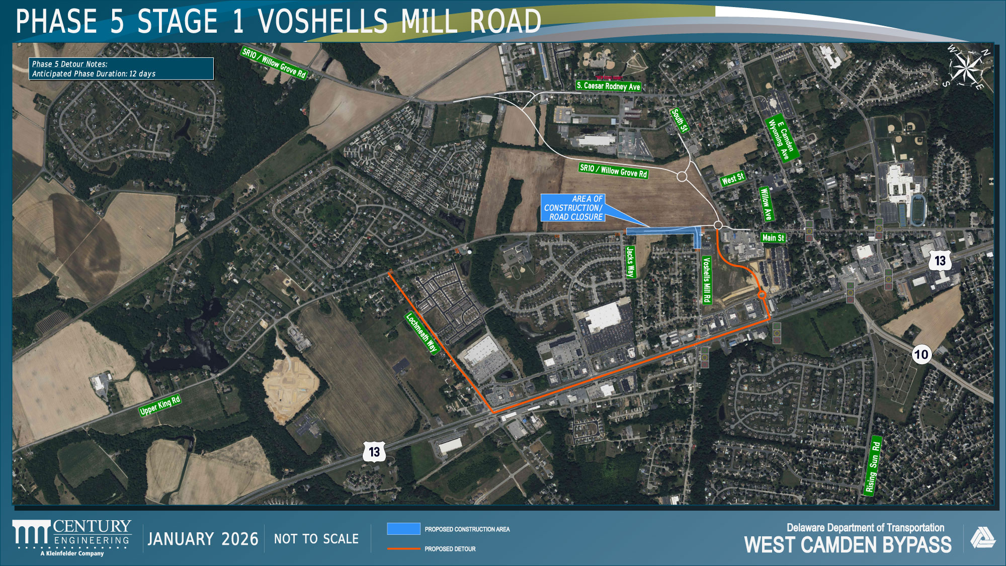 West Camden Bypass Phase 5 detour s1