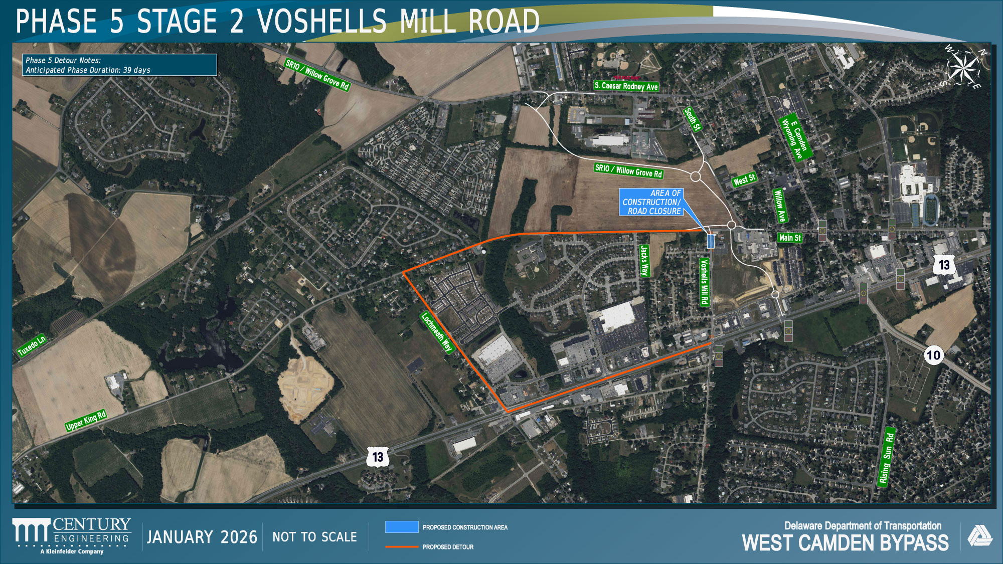 West Camden Bypass Phase 5 detour s2